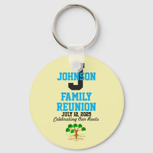Porte-clés Any Name Family Reunion Light Yellow Any Date 