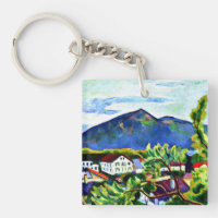 Août Macke - Paysage de printemps à Tegernsee