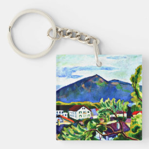 Porte-clés Août Macke - Paysage de printemps à Tegernsee