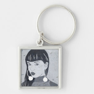 Porte-clés Aperçu du portrait nocturne
