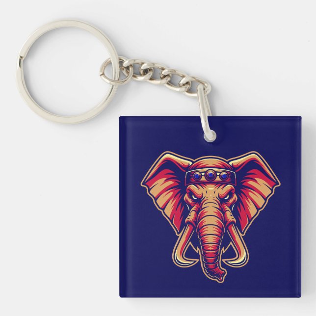 Porte-clés Apex Pachyderm - Navy Blue and Orange Edition (Devant)