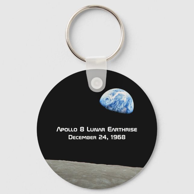 Porte-clés Apollo 8 Lunar Earthrise 50e Anniversaire (Recto)