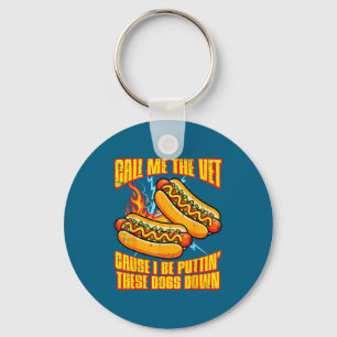 Porte-clés Appelez-moi vétéran hot dog drôle dicton mème cont
