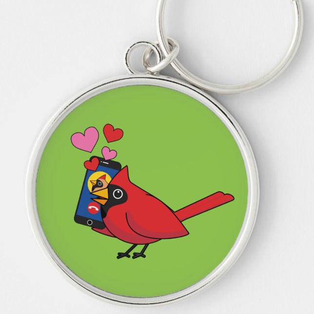 Porte-clés Appels d'accouplement Cardinal Bird Love (Devant)
