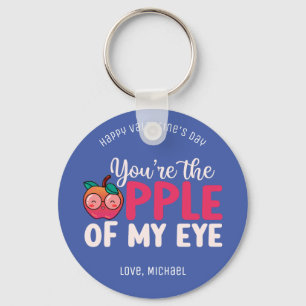 Porte-clés Apple of My Eye Funny Pun Cute Kids Valentines Day