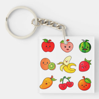 Porte-clés Apple, Peach, Watermelon
