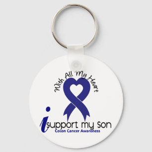Porte-clés Appui du cancer du colon I mon fils