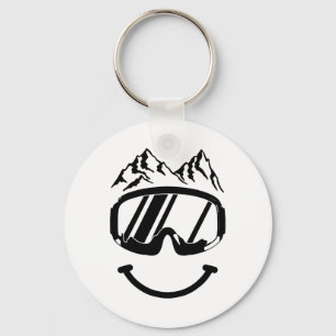 Porte-clés Apres Ski Snowboard Snowmobile Funny Ski Snowmo
