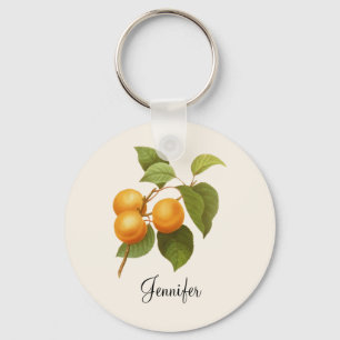 Porte-clés Apricots orange vintage