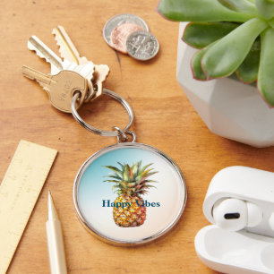 Porte-clés Aqua Cream Joyeux ananas tropical