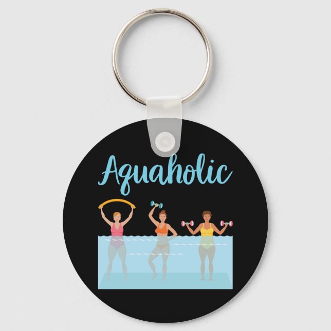 Porte-clés Aquaholic de l'eau (Recto)