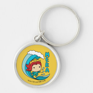 Porte-clés Aquaman   Chibi Mera Riding Vague Graphique