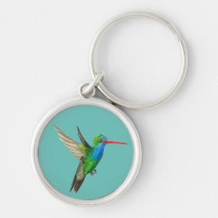 Porte-clés Aquarelle d'oiseau mignon à bec large