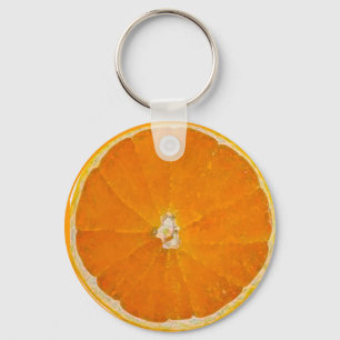 Porte-clés Aquarelle en tranche orange - Porte - clé