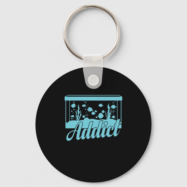 Porte-clés Aquarium addict (Recto)