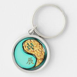 Porte-clés Aquarius & Dragon de feu
