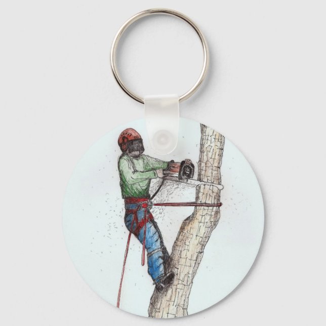 Porte-clés Arboriste Tree Surgeon (Recto)