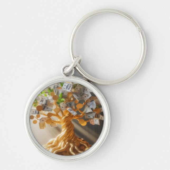 Porte-clés Arbre à Argent (Devant)