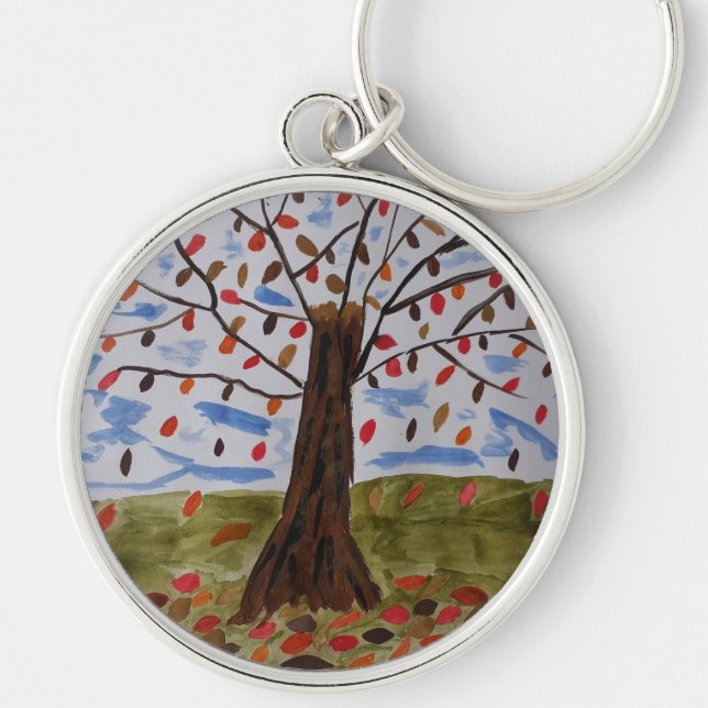 Porte-clés Arbre d'automne (Devant)