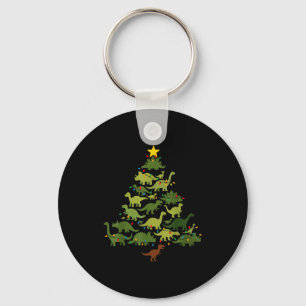 Porte-clés Arbre de Noël Dinosaures Joyeux Dinomas Drôle Fami