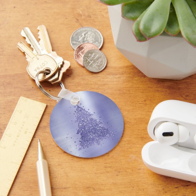 Porte-clés Arbre de Noël élégant | Charming Lavender Purple (Bureau)