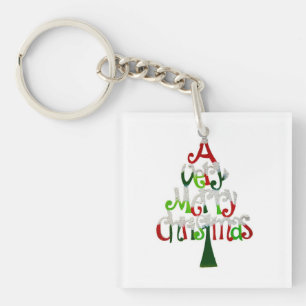Porte-clés Arbre de Noël pendentif du Nouvel An