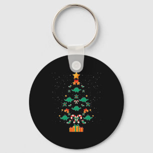 Porte-clés Arbre de Noël Stégosaure Dinosaure Noël T-shirt à