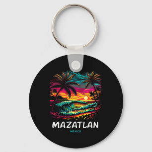 Porte-clés Arbre de palmier souvenir de vacances Mazatlán