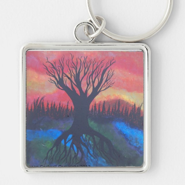 Porte-clés Arbre de porte - clé de la vie (Devant)