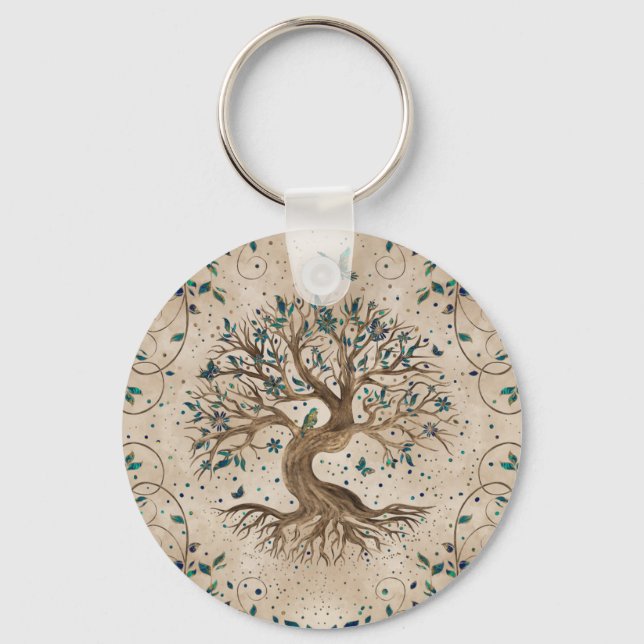 Porte-clés Arbre de vie - Yggdrasil (Recto)
