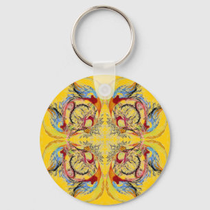 Porte-clés Arbres et oiseaux imaginaire