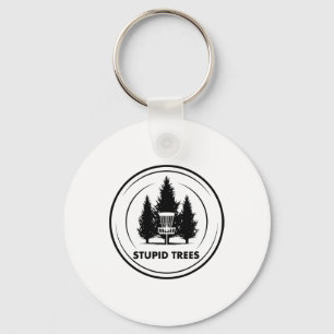 Porte-clés Arbres Stupides Disc Golf Frisbee Golf Drôle Humou