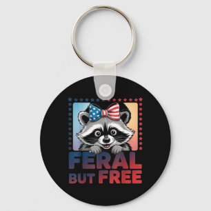 Porte-clés Arc de feu d'artifice de racoon d'été sauvage 4 ju