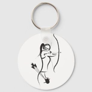 Porte-clés Archer récurve femelle
