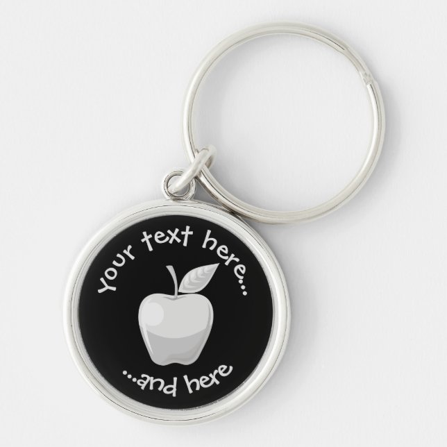 Porte-clés Argent Apple (Devant)