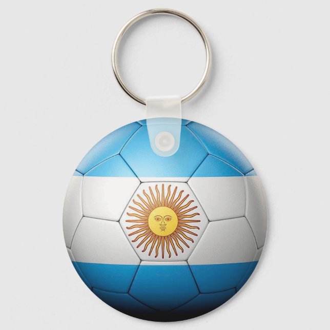 Porte-clés Argentine - Bal de football (Recto)
