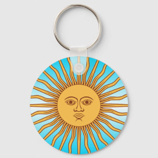 Porte-clés Argentine - Drapeau Soleil - Porte - clé