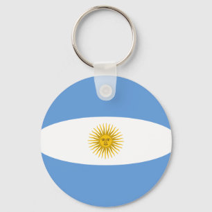 Porte-clés Argentine Porte - clé du drapeau Fisheye
