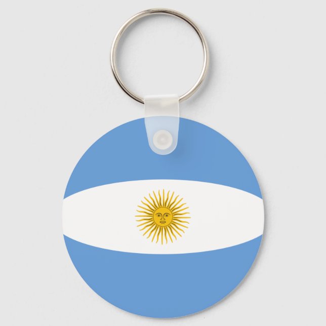 Porte-clés Argentine Porte - clé du drapeau Fisheye (Recto)