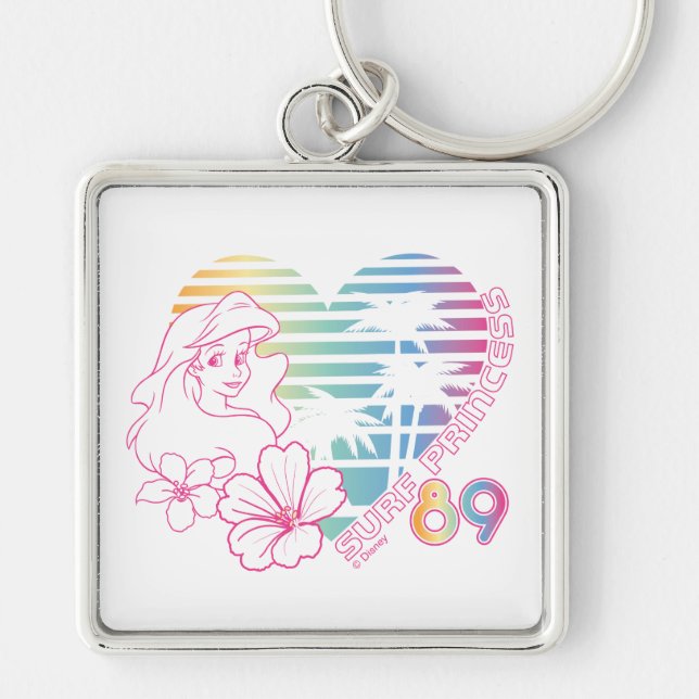 Porte-clés Ariel Surf Princesse 89 Coeur tropical (Devant)