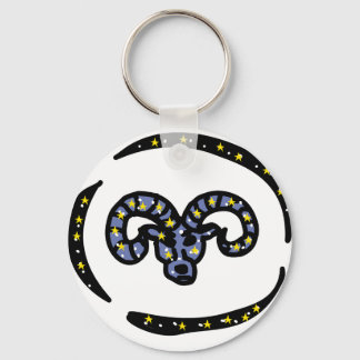 Porte-clés Aries Ram Zodiac Keychain – Minimal Cosmic Ram