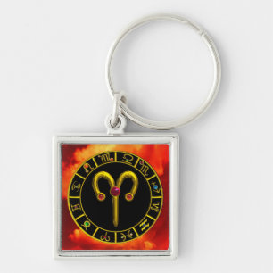 Porte-clés ARILD ZODIAC ANNIVERSAIRE JEWEL Astrology Chart
