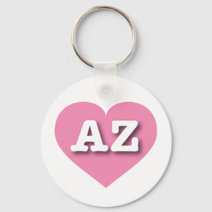 Porte-clés Arizona Coeur rose - J'aime AZ
