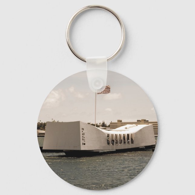 Porte-clés Arizona Memorial Pearl Harbour (Recto)