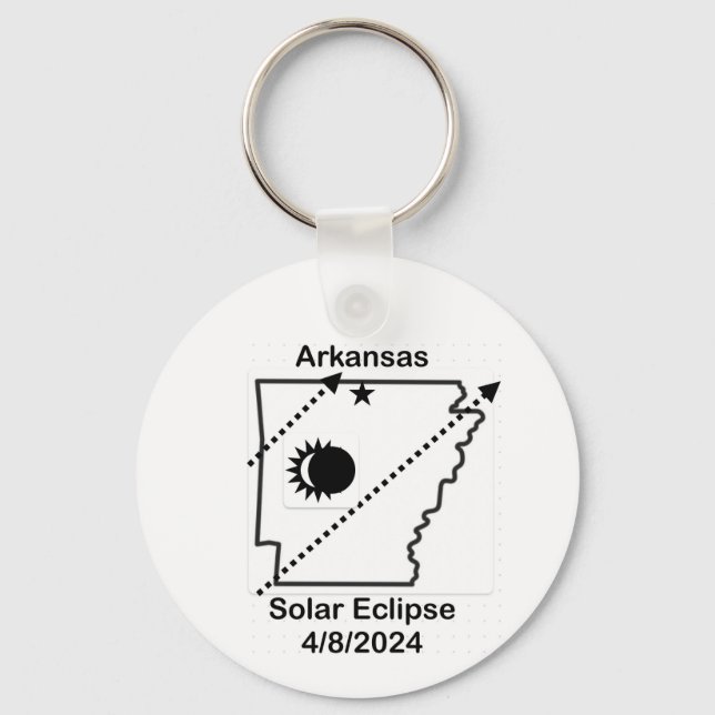 Porte-clés Arkansas Solar Eclipse Porte - clé 2024 (Recto)