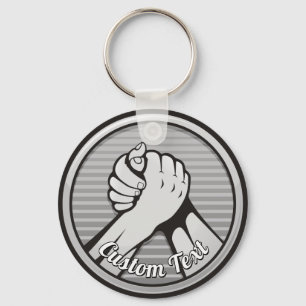 Porte-clés Arm wrestling Silver Keychain