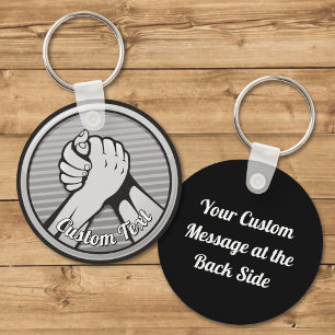 Porte-clés Arm wrestling Silver Keychain