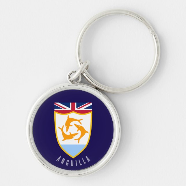 Porte-clés Armoiries d'Anguilla (Devant)