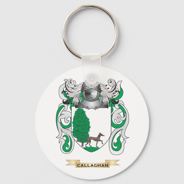 Porte-clés Armoiries de Callaghan (crête de famille) (Recto)