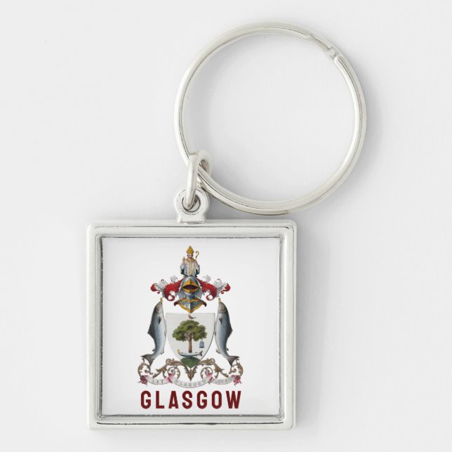 Porte-clés Armoiries de Glasgow, ÉCOSSE (Devant)